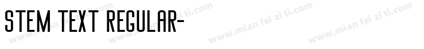 Stem Text Regular字体转换
